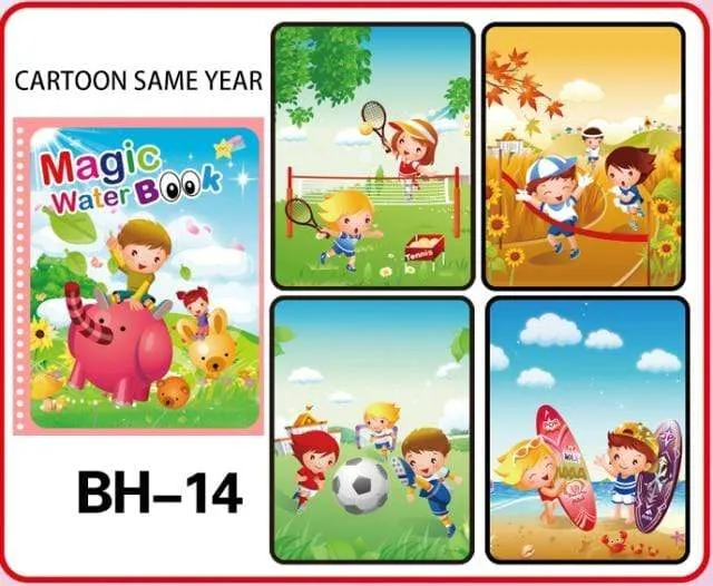 1pcs Magical Book Water Drawing Montessori Toys Reusable Coloring Book Magic Water Drawing Book Sensory Early Education Toys