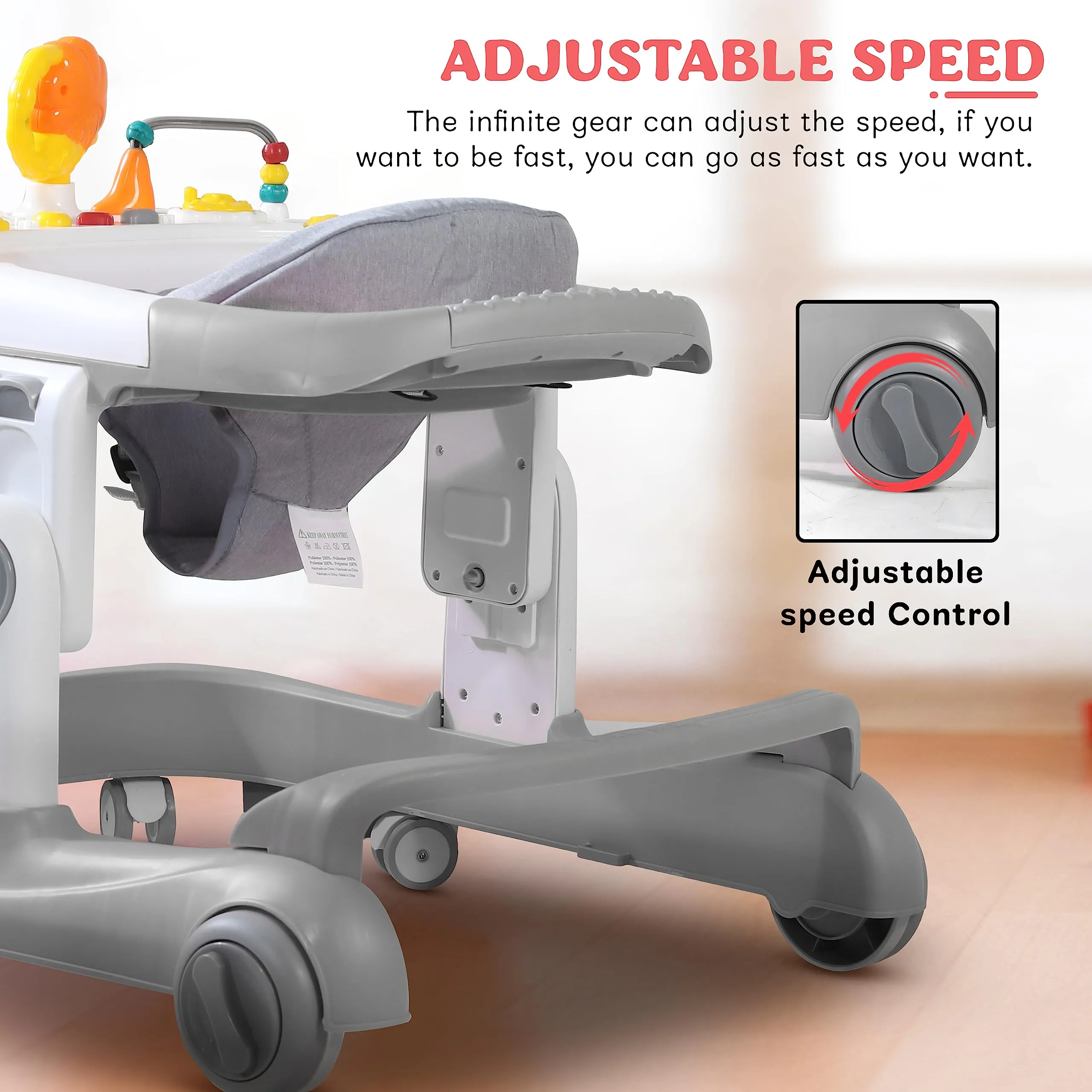 Astro Walker With 3 Adjustable Height and Musical Toy for kids 6-18 months