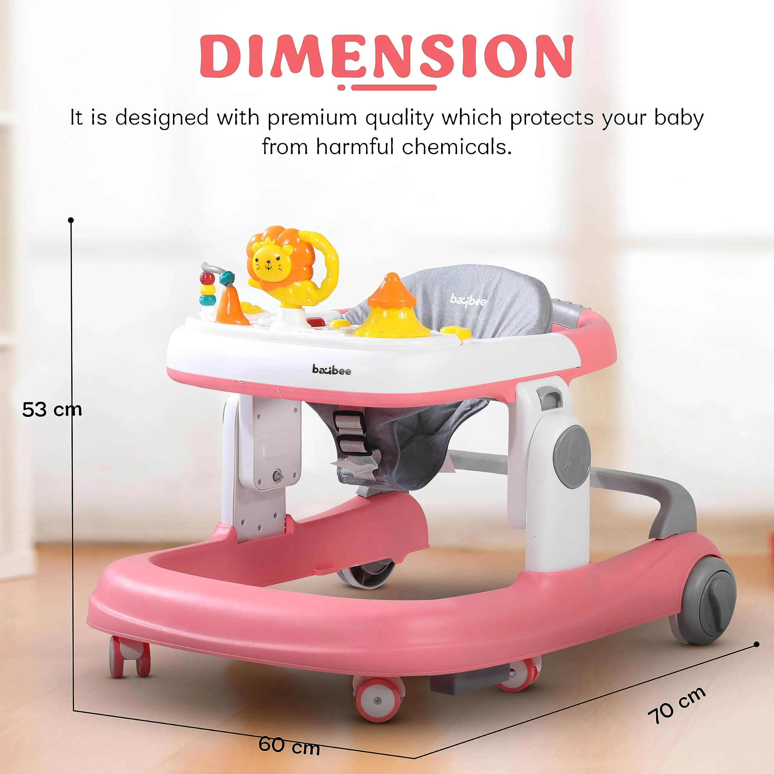 Astro Walker With 3 Adjustable Height and Musical Toy for kids 6-18 months