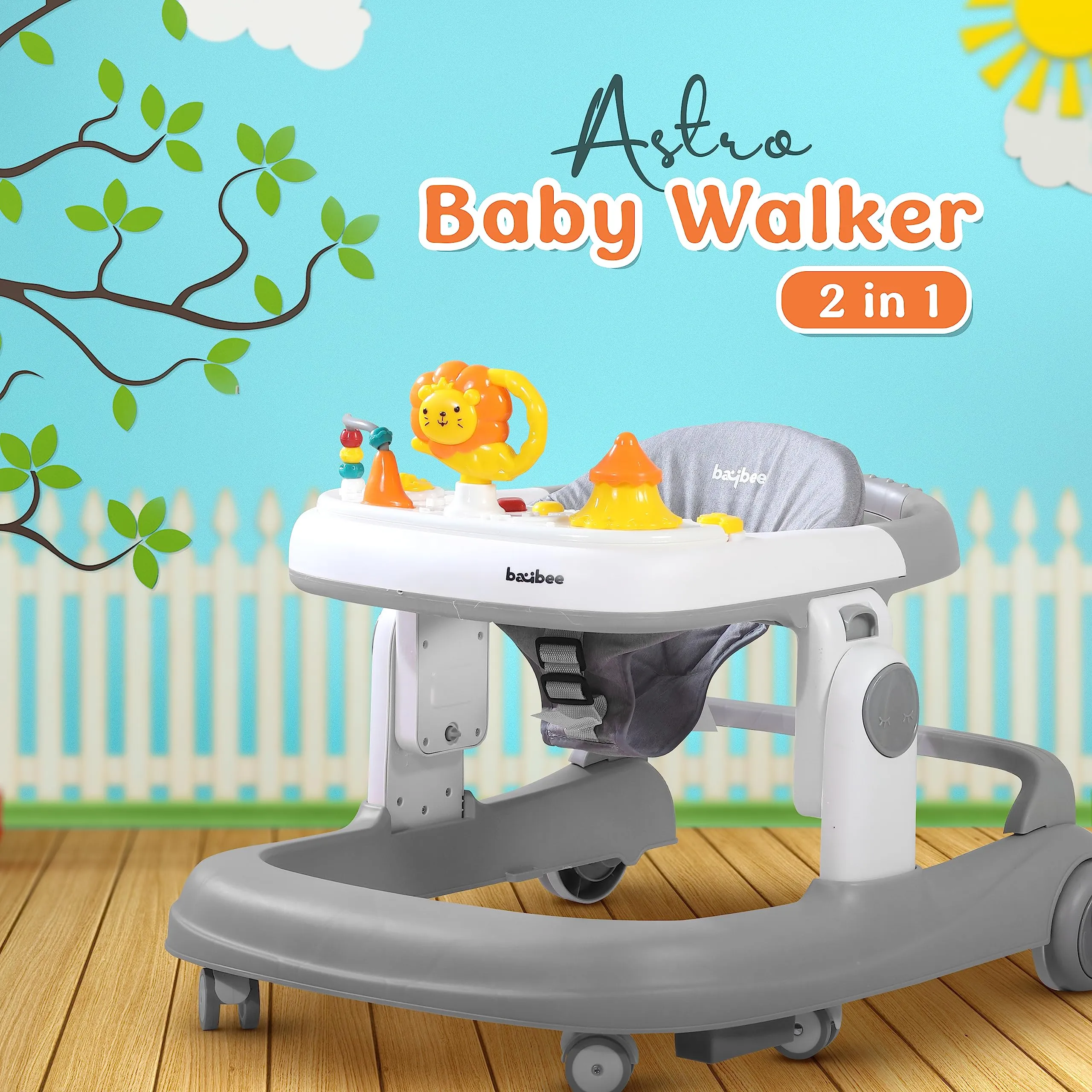 Astro Walker With 3 Adjustable Height and Musical Toy for kids 6-18 months