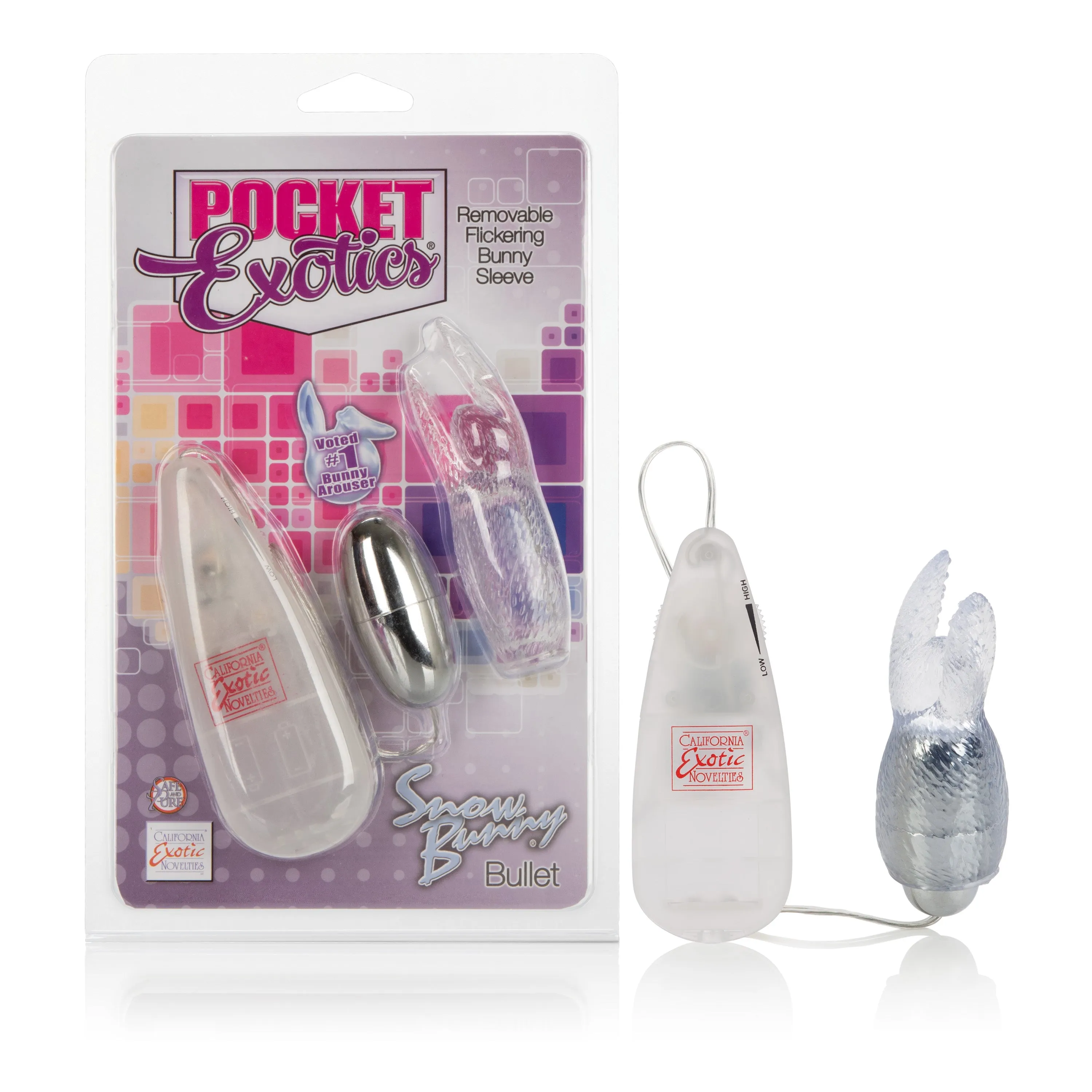 Bunny Bullet Vibrator with Removable Teaser for Ultimate Fun