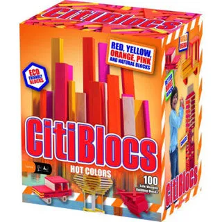 Citiblocs 100 pc Hot Colors Blocks