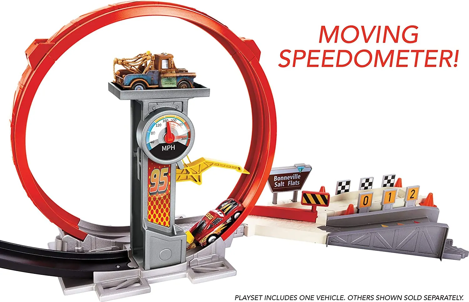 Disney Pixar Cars XRS Rocket Racing Super Loop Race Set With Lightning McQueen