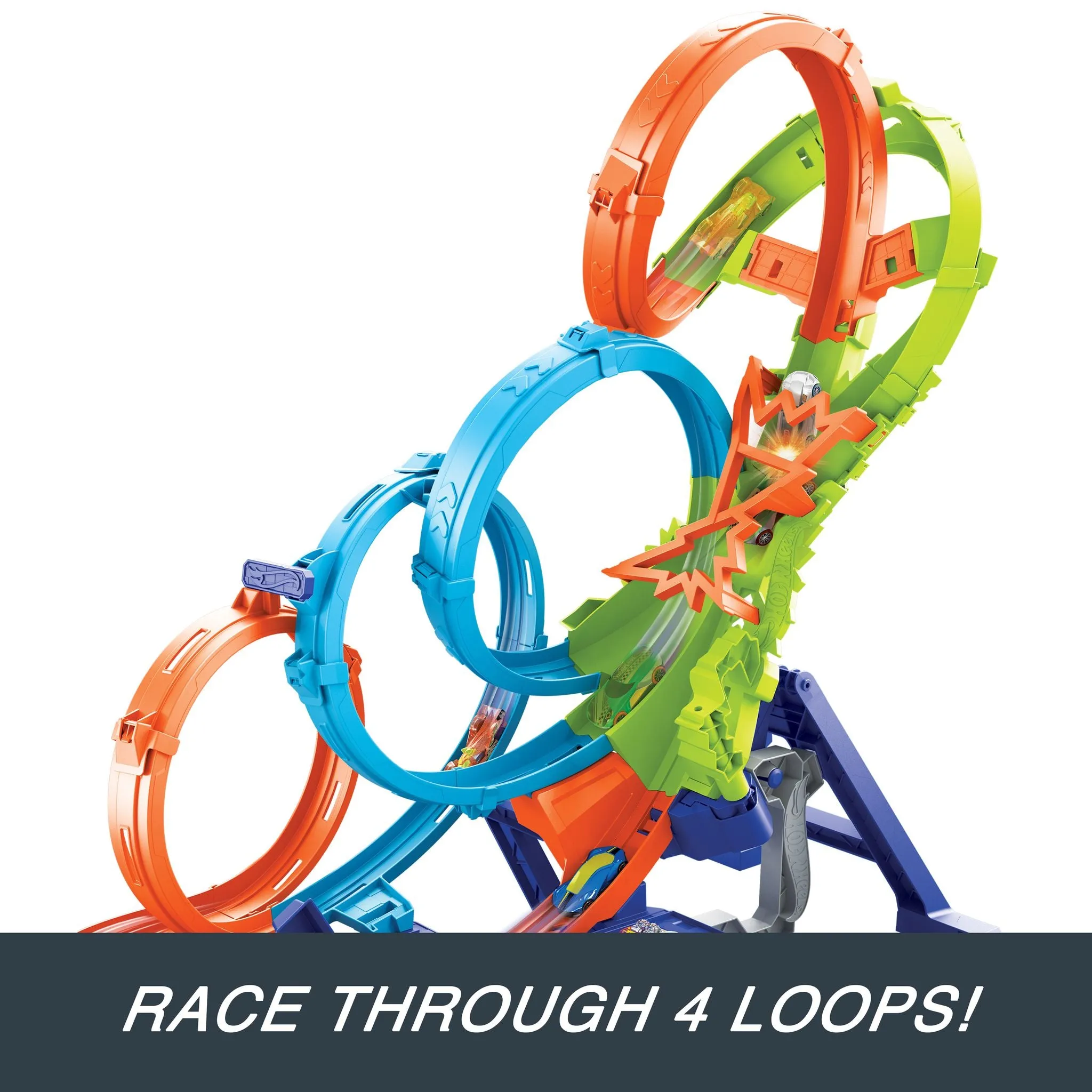 Hot Wheel Action 4 Loop Crashout Trackset
