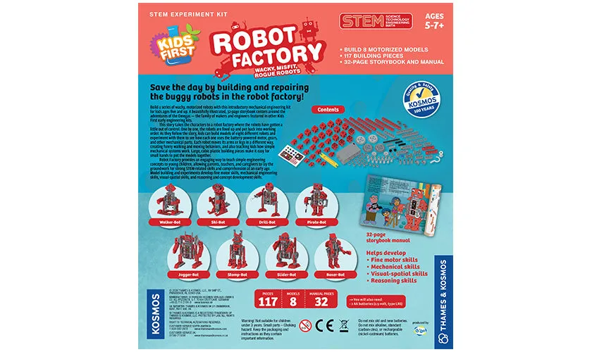 Kids First Robot Factory: Wacky, Misfit, Rogue Robots