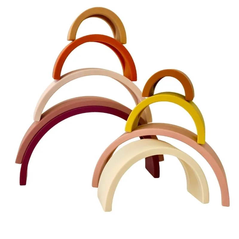 Large Silicone Stacking Rainbow
