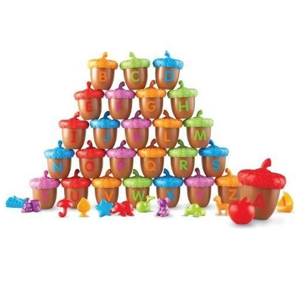 Learning Resources Alphabet Acorns Activity Set Multicolor