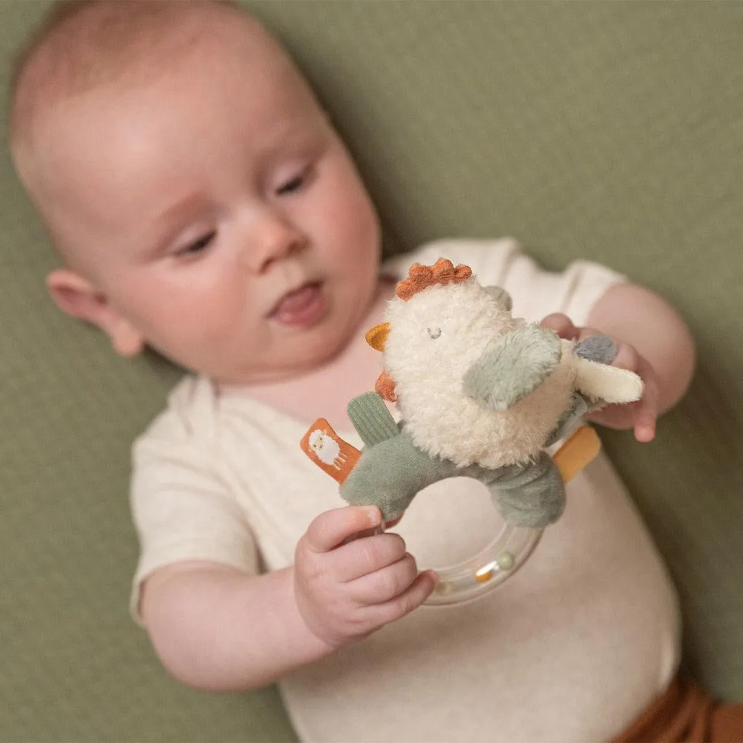 Little Dutch Ring Rattle  - Little Farm - Chicken