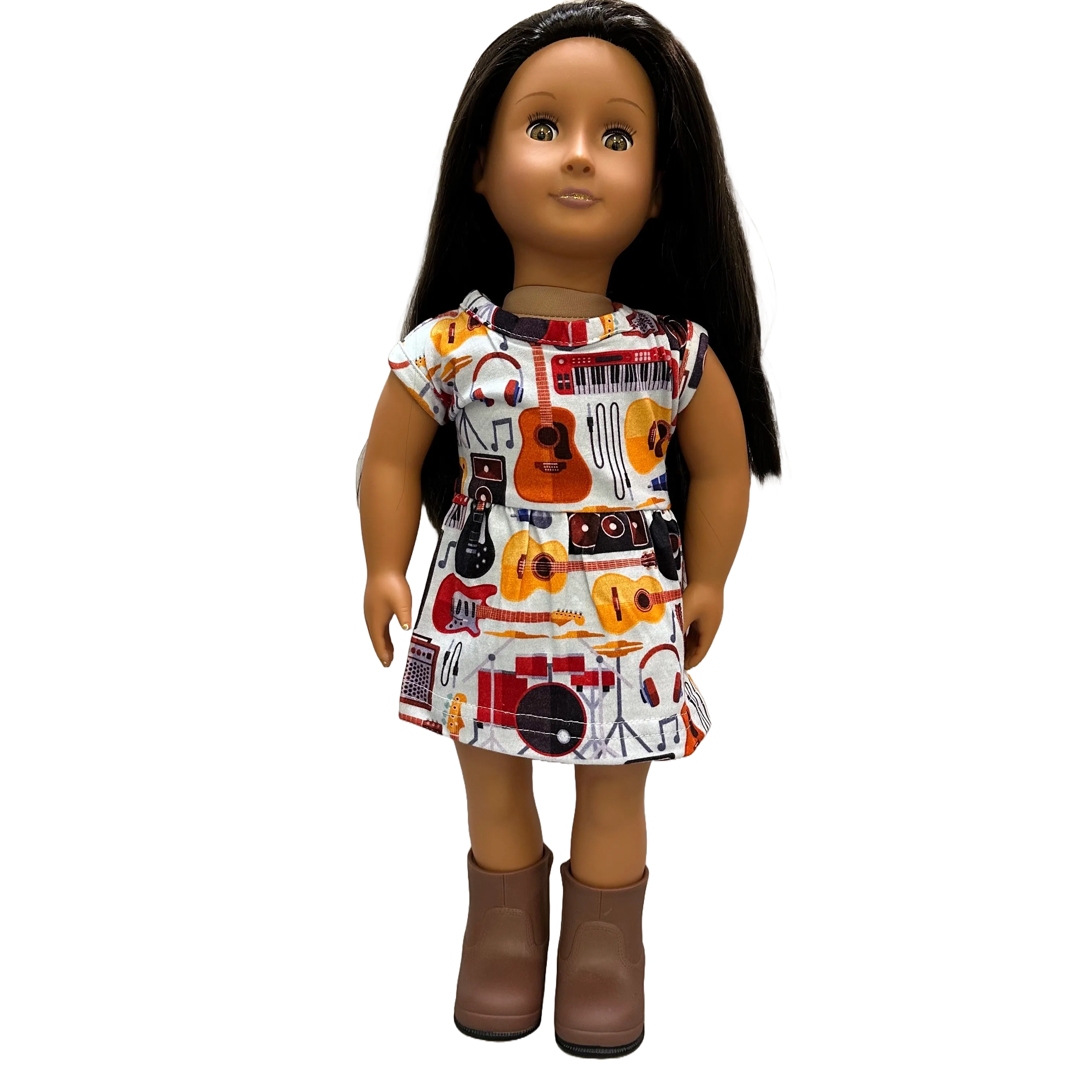 Musical Instruments Doll Dress