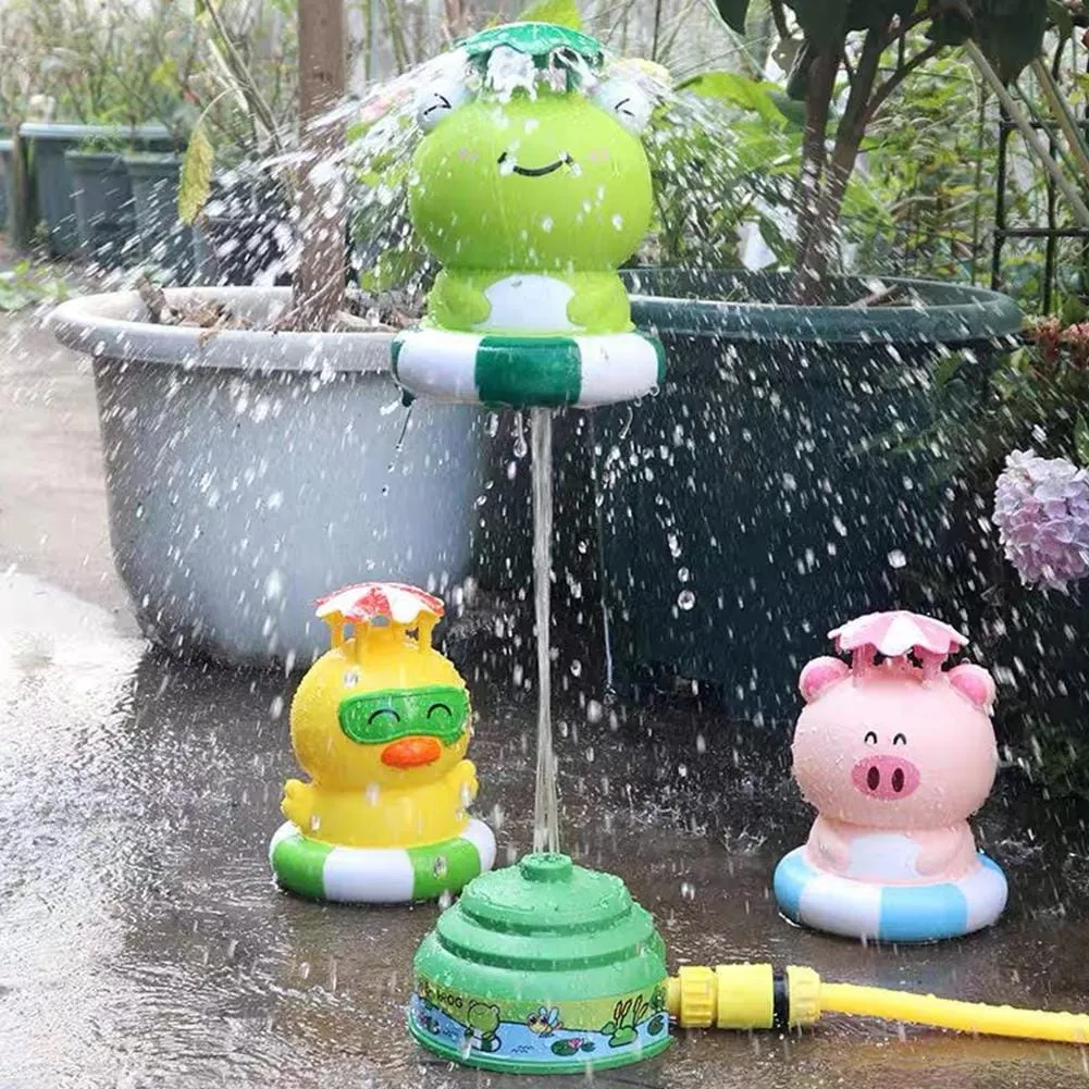 Outdoor Water Rotating Rocket Sprinkler Fountain Set - 307