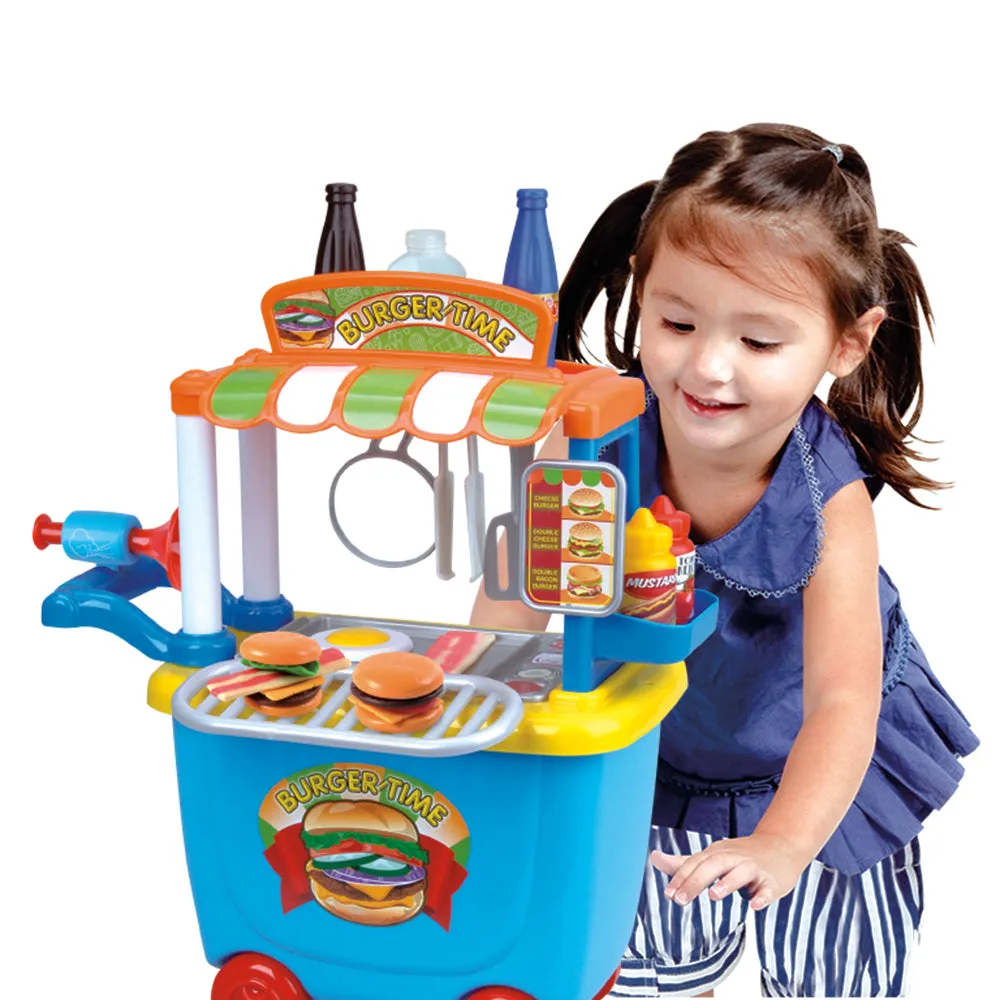 Playgo Toys Ent. Ltd. Gourmet Burger Cart 36 Piece