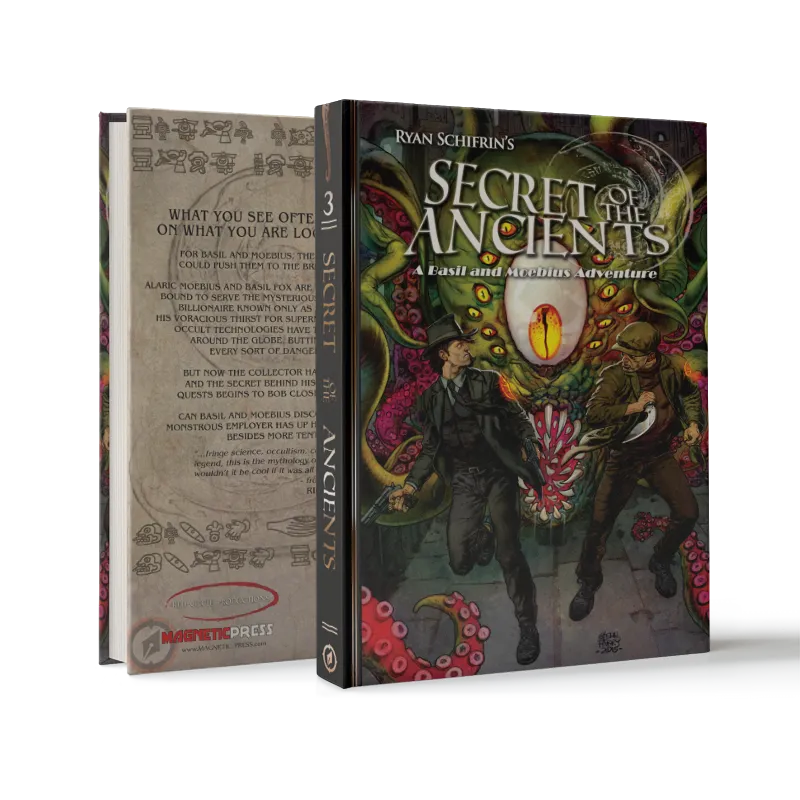 THE ADVENTURES OF BASIL & MOEBIUS 3: Secret of the Ancients, by Ryan Schifrin and Larry Hama